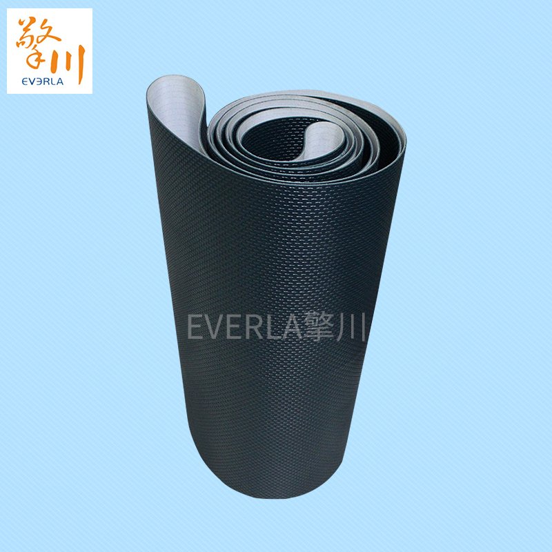 墨绿色PVC输送带：工字型花纹