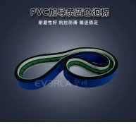 PVC输送带加蓝布泡棉导条缓冲