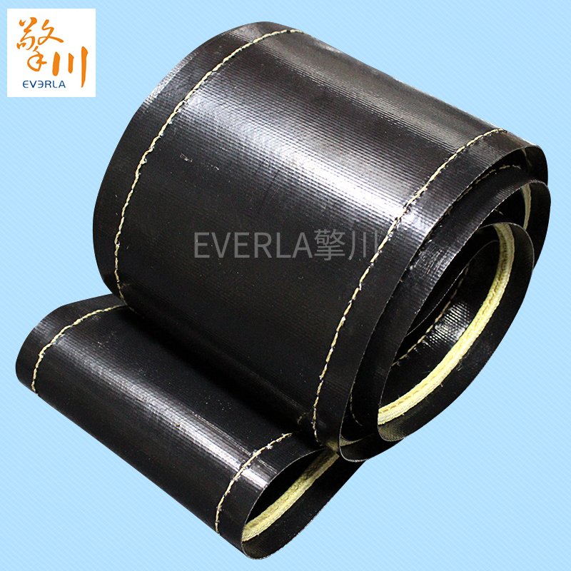 黑色铁氟龙输送带加导条：烘
