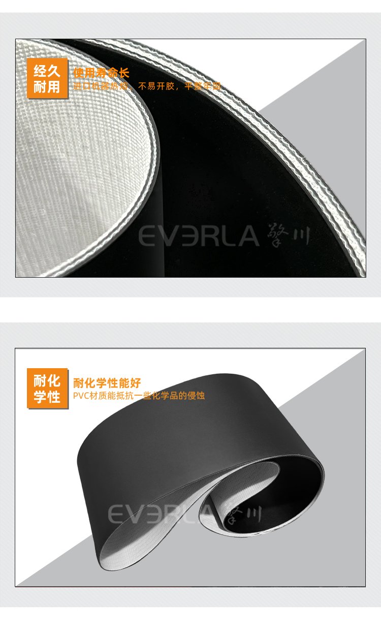 黑色PVC防静电输送带