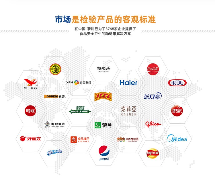 墨绿色PU输送带加导条